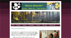 Desktop Screenshot of natureabounds.org